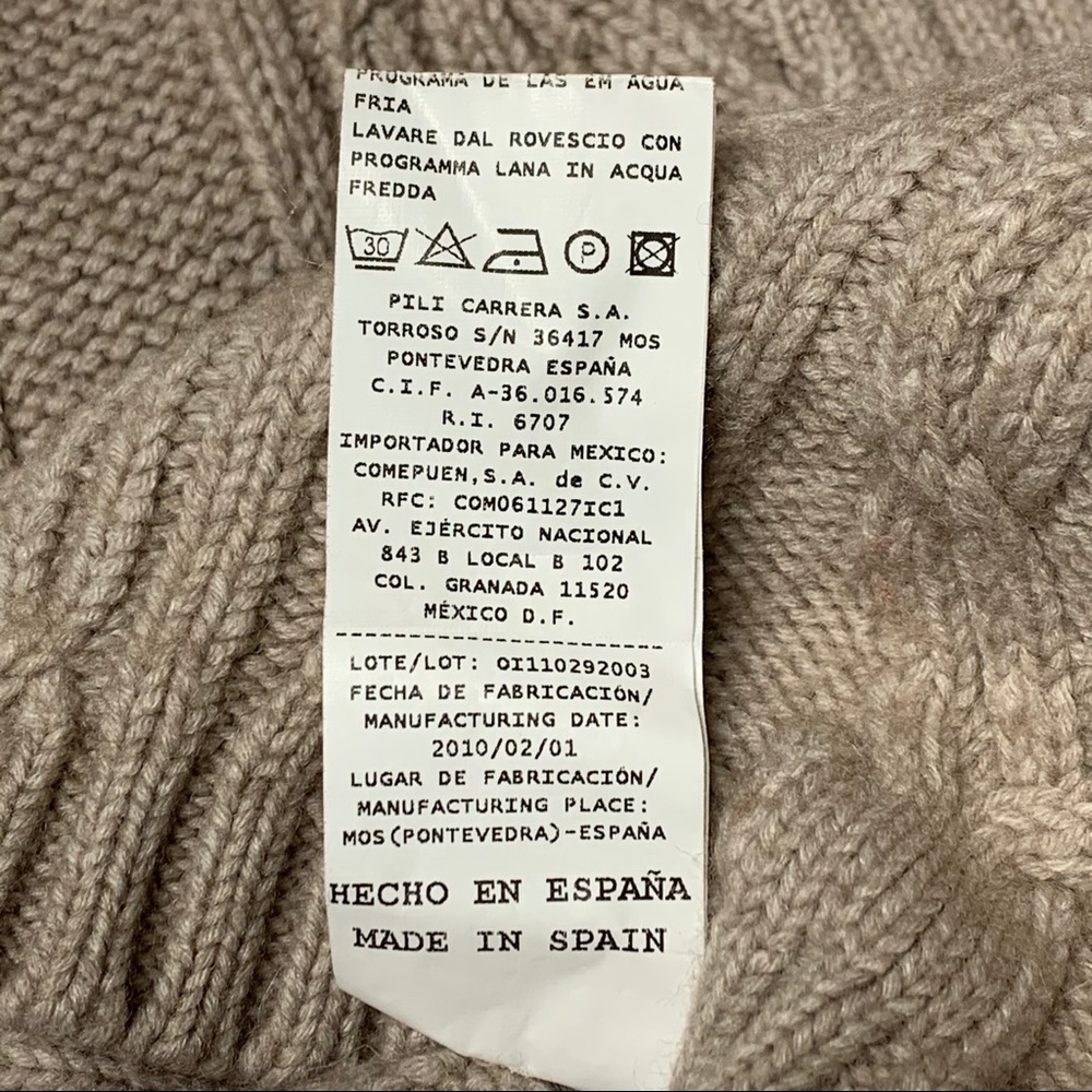 Pili Carrera 1963 Boys 1/4 Zip Cardigan Size 6 - Picture 10 of 11